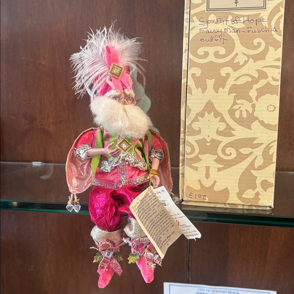 Mark Roberts collectable spirit of hope Pink and Gold Fairy Doll - Picture 1 of 15